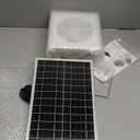 Solar Powered Exhaust fan, 20W Solar Panel + 8" Ventilation Vent Fan for Outside Greenhouse, Chicken Coop, Shed, Pet House