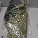 NICETOWN 100% Blackout Short Curtains with Black Liners, 2 Panels, 37" W by 40" L, Olive Green, Solid Thermal Insulated Full Blackout 2-Layer Lined Drapes, Energy Efficiency Window Drapes for Bedroom