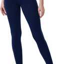 DUCMODA Women's 70D Semi-Opaque Tights High Waist Solid Soft Stretch Pantyhose (Blue, M)