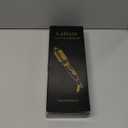 Thermal Brush, MINI & Tiny 1 Inch Ionic Heated Round Brush for Blowout Look, Tourmaline Ceramic Ionic Curling Iron for Short to Medium Hair, Adjustable Temperature, Dual Voltage, Compact-Size (Black)