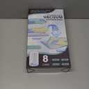 Vacuum Bags for Travel with Portable Electric Pump, 8 Pack Vacuum Seal Bags for Luggage and Suitcase Compression, Space Saver Vacuum Storage Bags for Clothes and Clothing Travel