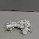 Mini Christmas Lights String Warm White Vintage Short Strand String Lights, Clear Bulbs Wire Fit Light up Christmas Decorations(10 Bulbs Connectable,5ft,White)