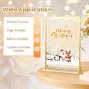 Acrylic Sign Holder 8.5X11 Gold Frames Double-Sided Gold Picture Frames for Flyer Holder Menu Holder Wedding Table Number Holder Christmas Photo Frame with Removable Sticky Dots -6 Pack