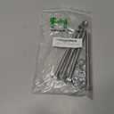 (4 Sets) 3/8"-16 x 5 Stainless Steel Hex Head Screws Bolts, Nuts, Flat & Lock Washers, 18-8 (304) S/S, Fully Threaded by MetalSpacersOnline
