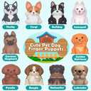 Learning Toys for Toddlers 1 2 3 Year Old Toddlers, 20Pcs Puppy Finger Puppets for Kids, Montessori Counting, Matching & Sorting Toy, Christmas Birthday Gifts for Baby Boys Girls Age 12-18 Months