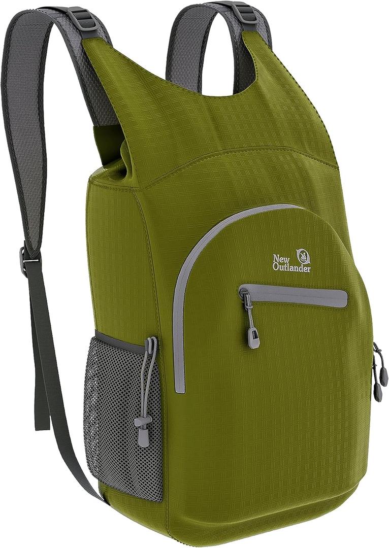 Outlander 100% Waterproof Hiking Backpack Lightweight Packable Travel Daypack (25L, Green)