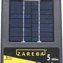 Zareba ESP5M-Z Solar Powered Electric Fence Charger - 5 Mile Lightning Electric Fence Energizer, Low Impedance, Contain Animals and Keep Out Predators, Black