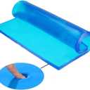 Motorcycle Seat Gel Pad Seat Cushion Shock Absorption Mats Reduce Fatigue Comfortable Soft Gel Pad Cool DIY Seat Pad Motorcycle Seat Foam Car Office Chair Seat Cushion (25 x 22 x 1cm) (Blue)