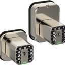 Richelock IU52 Double-Sided Keypad Door Lock, All-Weather, Fully Waterproof Keyless Entry with Dual-Sided Programmable Codes, Same Key Both Sides for Outdoor, Indoor, Gate & Fence
