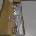 Silver Curtain Rods for Windows 32-50 inch with Twisted Cage Finials, Adjustable Curtain Rod Set with Brackets, Heavy Duty Curtain Rod for Bedroom, Living Room, Decorative 5/8" Diameter Curtain Rod