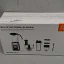 KOIOS Blender/Food Processor Combo Max 1000W, 4 in 1 34oz Pitcher, 22oz Blending Cup, Meat Grinder & Vegetable Chopper, Spice Grinder, BPA Free -All-in-One Kitchen System, Dishwasher Safe