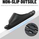 Non-Slip Quick-Dry Shower Sandals with Holes | Lightweight EVA Slippers for Women | Indoor/Outdoor Pool, Beach, Spa & Home Use (Black)