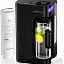 Mate 3 UV Reverse Osmosis Water Filter Countertop, 3:1 Pure to Drain, Autofill Pitcher, No Installation Water Purifier, Portable 9 Stage RO Water Filtration with Remineralization, Self-Cleaning, Black