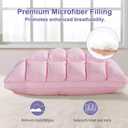 YOUR MOON Soft Pillows for Sleeping, Support Bed Pillows, Fluffy Down Alternative Pillow, Luxury Hotel Gel Pillows for Side Sleeping Queen Size (Pink)