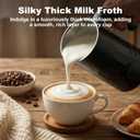 Milk Frother, 4 in 1 Electric Milk Steamer, 11.8oz/350m Automatic Warm and Cold Foam Maker for Coffee, Latte, Cappuccino, Hot Chocolate, Dishwasher Safe