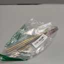 Metal Chopsticks Reusable Multicolor Stainless Steel Chopsticks Dishwasher Safe Chop Sticks Laser Engraved Copper Coin Pattern Square Non-slip, 9 1/4 Inches 5 Pairs Gift Set