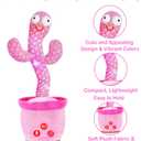 River Mill Rechargeable Dancing Talking Cactus Toy, Singing Cactus Baby Toy that Talks Back, Educational Baby Toys 18 Months+, Learning Toys for Babies Toddlers Infant, 1 Year Old Girl Gifts