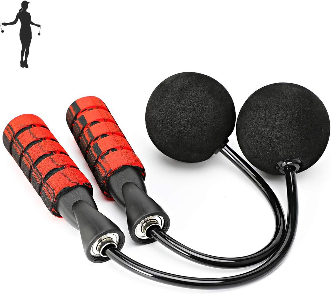Jump Rope, Training Rope less Skipping Rope for Fitness, Adjustable Weighted Cordless Jump Rope for Men and Women