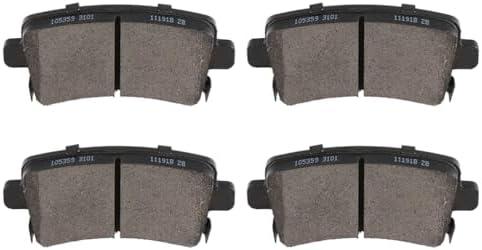 SCITOO D1430 Rear Semi-Metal Brake Pads Sets Fit For Buick LaCrosse/Regal,For Cadillac XTS,For Chevy For Malibu/Impala/Malibu Limited,For Saab 9-5 2011