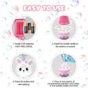 SpringFlower Bubble Blower Wand,Bubble Maker with LED Light-Up Effect for Kids,Bubble Toy for Basket Stuffers Fillers, Easter Basket Essentials, Easter Eggs Hunt