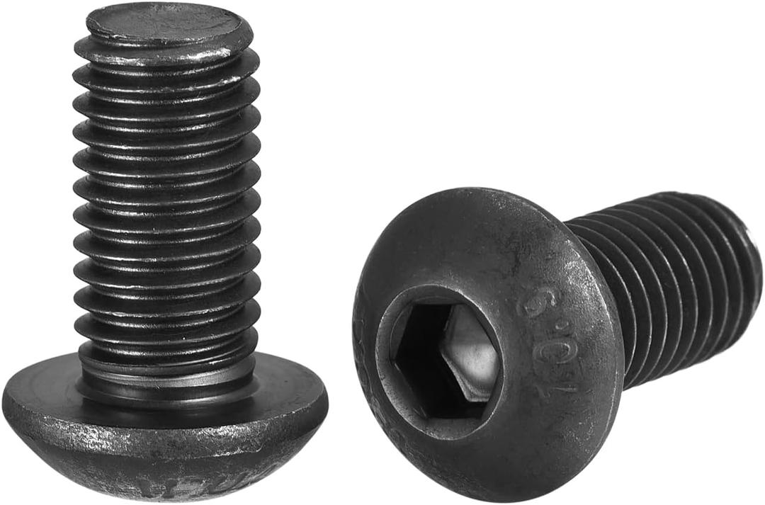 uxcell M10x20mm Hex Socket Button Head Cap Bolts Screws Alloy Steel 15pcs