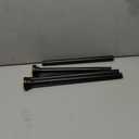 Thestoa Shower Curtain Rod Adjustable 43-78 inch, 1"Diameter Spring Tension Curtain Rod No Drill, Anti-Rust Non-Slip Shower Rod, Black Shower Curtain Rod for Bathroom Tension