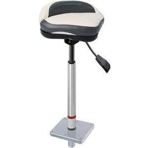 Bass Boat Casting Seat with Pedestal Pole Base Mount for Bass Pro Casting