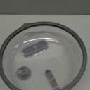 Microwave Splatter Cover with Water Steamer for Food - 10 Inch Steam Microwave Splatter Guard with Handle Plate Covers for Heating Food Splash Oven Lid with Built in Steamer (Grey)