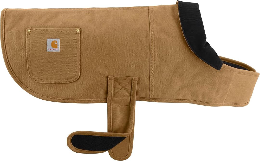 Carhartt Firm Duck Insulated Dog Chore Coat, Durable Weather Resistant Jacket for Cold and Windy Conditions, PFAS Free (Carhartt Brown), X-Large