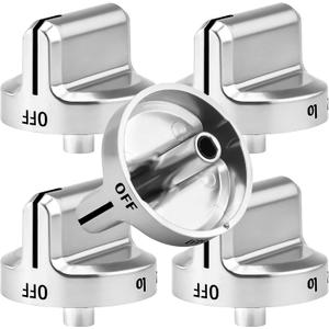 5 x AMI PARTS 5304502763 Stove Knobs Replacement for Frigidaire Gas Range Stove Control knobs PD00043517 knobs Electric Universal Stove Parts 4279473 AP5984069 PS11724147