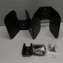 Motorcycle E-Track Wheel Chock,E Track Dirt Bike Wheel Chock fits tire 2" to 6",Heavy Duty 10 Gauge Steel E Track Motorcycle Wheel Chock,Black Dirt Bike Wheel Chocks for Trailer/Garage/Truck(2 Packs)