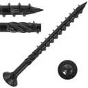 VGBUY Deck Screws 2-1/2 inch,Heavy Duty Exterior Wood Screws,Torx Drive Head Deck Screw Black Rust Resistant Epoxy Coated,Long Outdoor Decking Screws with Star Bit,for Fence,Timber(65pcs)