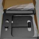 Foldable Laptop Stand, Height Adjustable Ergonomic Computer Stand for Desk, Aluminum Portable Laptop Lecterns Riser Notebook Mount Compatible with MacBook Pro Air, HP, Dell 10-16"(Black)