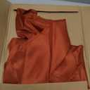 sancua Fall Round Tablecloth - 60 Inch Burnt Orange - Water Resistant Spill Proof Washable Polyester Thanksgiving Table Cloth Decorative Fabric Table Cover for Dining Buffet Parties and Camping, Rust