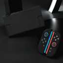 2 x Black Switch 2 Grips Shell, Dockable Case for Switch 2, Anti-Scratch and Matte Cover Shockproof Shell with Anti-Slip Handles, Ergonomic & Comfort Slim Back Cover