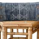 Sabra Pillow Cover Blue Cotton Pillow Cover Lumbar Pillow Case Handmade Cushion Cover