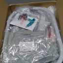 Toddler Tower Foldable, Foldable Toddler Standing Tower for Bathroom Sink or Kitchen Counter with Safety Net, Suitable for 1-6 Years,Gray