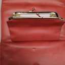 Julia Buxton Heiress Leather Organizer Clutch Handbag Wallet with RFID Blocking, Red
