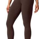 CRZ YOGA Butterlift Workout Leggings 28" - High Waisted Pilates Gym Athletic Womens Yoga Pants Buttery Soft (Medium, Hot Fudge Brown)