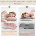 Piercing Pillow - Ear Piercing Pillow with Foam Plug, Adjust Shredded Memory Foam Picrcing Pillow for Side Sleepers, Donut Piliow for Ear with 4x4''Hole, Ergonomic Curved Design, Satin Pink