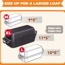 11x5 Inch Cast Iron Loaf Pan, 5.8 Qt Large Dutch Oven Loaf Pan with Lid, Sourdough Bread Baking Pan for Homemade Bread|Meatloaf, Even Heat Distribution & Oven Safe up to 500F