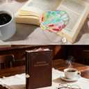 2 x Thornbloom Stained Glass Bookmarks for Women, Cute Shell Book Mark - Perfect Gift for Book Lovers, Teachers, Women