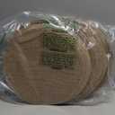 Yunlly Set of 48 Burlap Round Placemats Bulk Burlap Farmhouse Placemats Heat Resistant Round Table Mats Circle Jute Charger Place Mats Thanksgiving Christmas Rustic Table Decorations (11.8 in, Brown)