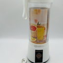 B Well Portable Rechargeable Personal Blender, White, Touch Control, USB Charging 13 Oz
