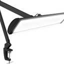 Neatfi Ultra 3,500 Lumens LED Desk Lamp with Clamp 45W, 270 SMD LEDs, Shadow-Free | Adjustable Brightness | Task Light for Nail, Craft & Office (Black, 26-Inch Wide Shade)