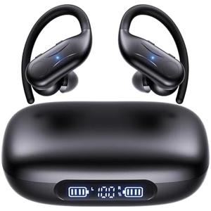 Bluetooth Hearing Aids for Seniors, Rechargeable Hearing Aid Earbuds for Hearing Loss People, Hearing Amplifiers for Seniors, 3 Noise Cancelling and 5 Volume, LED Power Display and Auto-On/Off