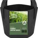 Farm Plastic Supply - 50 Gallon Fabric Grow Bags - (1 Pack) - Nonwoven Fabric Pots with Handles, Grow Bag, Plant Grow Bags, Garden Bag, for Farming, Gardening, Agriculture