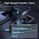 SMALLRIG USB C to USB C Coiled Data Cable (Straight to Angled), 90 Degree USB C Cable 20Gbps High Speed Data Transfer, Support PD 100W Fast Charging, for iPhone, Laptops and Cameras etc. - 4792