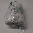 Chezmoi Collection Cooper 2-Piece Muted Gray White Ivory Floral Plaid Patchwork Quilt Set - Pre-Washed Cotton Quilted Lightweight Reversible Bedspread for All Seasons, Twin Size