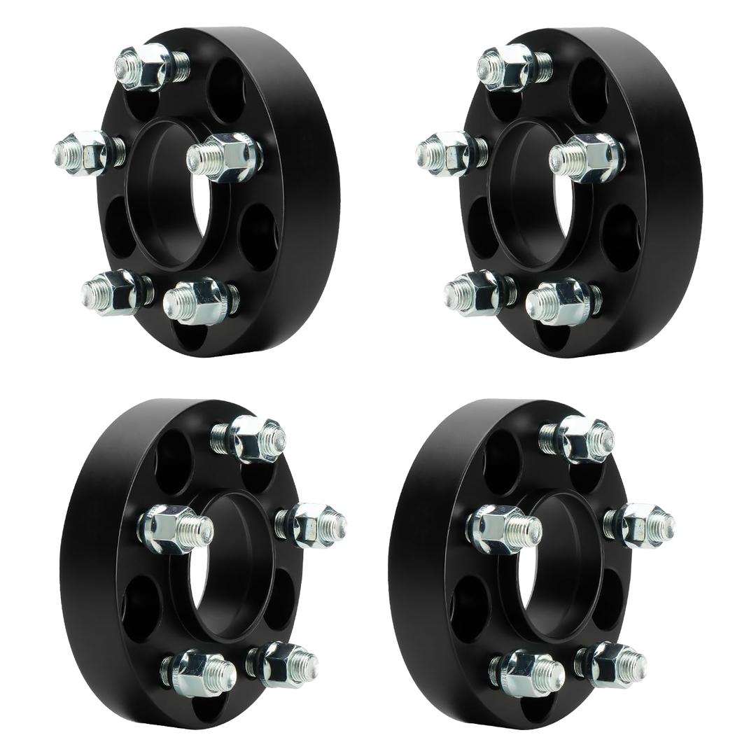 ILONPA 5X4.5 1.25 inch (31.75mm) Hubcentric Wheel Spacers with 70.5mm Bore Compatible with 2015-2023 Ford Mustang, 2017-2020 Ford GT, 5x114.3mm 14x1.5 Studs Wheel Adapters, Set of 4